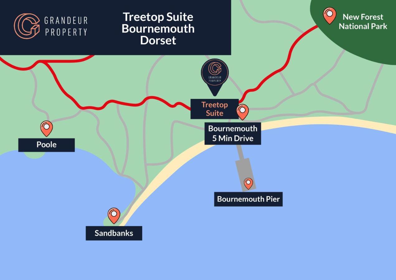 Treetop Suite By Grandeur Property Bournemouth Ngoại thất bức ảnh